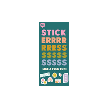 Load image into Gallery viewer, Sticker Booklet - The Sweary Everything Edition