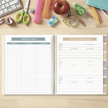 Load image into Gallery viewer, 2026-2027 Teacher Planner, With 3 Interchangeable Covers: Cool Tones