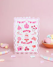 Load image into Gallery viewer, Happy Birthday Pink Greeting Card