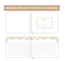 Load image into Gallery viewer, Guest Book , Gold Floral