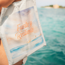 Load image into Gallery viewer, Fuerte y Resiliente Tote Bags