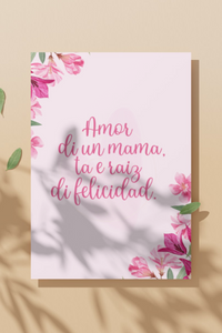 Amor di un Mama Mother's Day Greeting Card in Papiamento