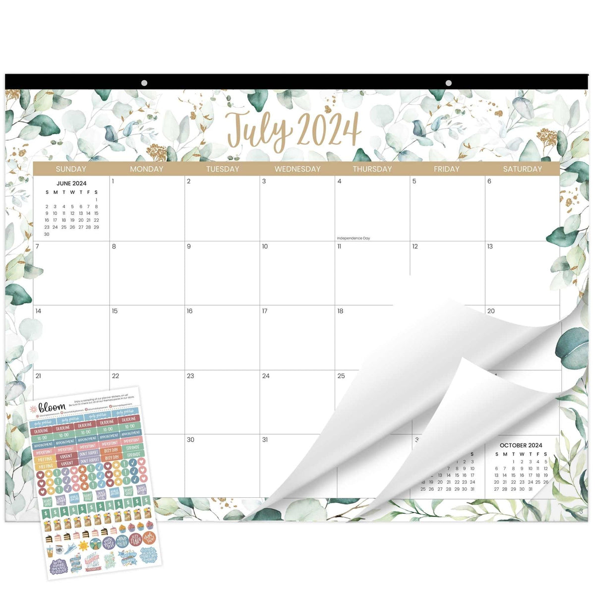 20242025 Greenery Desk/Wall Calendar Paper Sisters