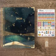 Load image into Gallery viewer, Pre-Order 2026 Celestial Skies Large Hard Cover Planner