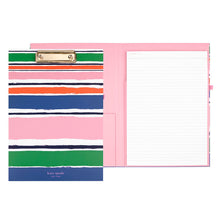 Load image into Gallery viewer, kate spade new york, Ocean Stripe, Clipboard Folio