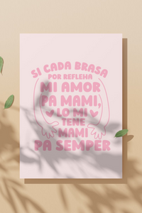 Tene Mami Pa Semper Mother's Day Greeting Card in Papiamento
