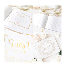 Load image into Gallery viewer, Guest Book , Gold Floral