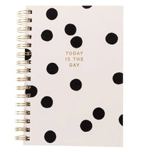 Load image into Gallery viewer, Today Is The Day Polka Dot Hard Cover Spiral Notebook