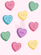 Load image into Gallery viewer, Conversation Hearts Greeting Card
