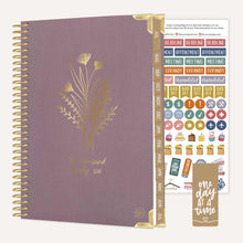 Load image into Gallery viewer, 2026-27 Small Purple Linen Hard Cover Planner