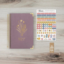 Load image into Gallery viewer, Pre-Order 2026 Small Purple Linen Hard Cover Planner