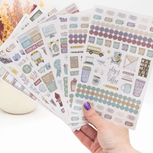 Load image into Gallery viewer, Planner Stickers, Teacher Pack: Cool Tones