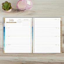 Load image into Gallery viewer, 2026-2027 Large Coastal Calm Hard Cover Planner