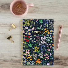 Load image into Gallery viewer, Pre-Order 2026 Navy Garden Party Soft Cover Planner