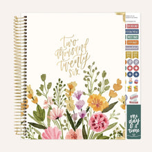 Load image into Gallery viewer, Pre-Order 2026 Beige Bouquet Hard Cover Vision Planner