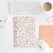 Load image into Gallery viewer, Pre-Order 2026 Tan Leopard Soft Cover Planner