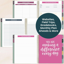 Load image into Gallery viewer, 2026-2027 Teacher Planner, With 3 Interchangeable Covers: Bold & Bright