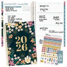 Load image into Gallery viewer, Pre-Order 2026 Blooming Wildly Floral Soft Cover Planner
