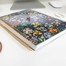 Load image into Gallery viewer, 2025-2026 Navy Garden Party Soft Cover Planner