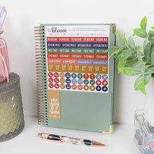 Load image into Gallery viewer, Pre-Order 2026 Small Green Linen Hard Cover Planner