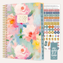 Load image into Gallery viewer, 2026-2027 Painted Peonies Soft Cover Planner