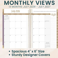 Load image into Gallery viewer, 2026-27 Small Purple Linen Hard Cover Planner