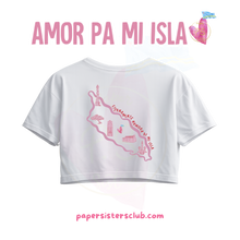 Load image into Gallery viewer, Anker: Namora di mi Isla, White CropTs