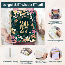 Load image into Gallery viewer, 2026-2027 Blooming Wildly Large Hard Cover Planner