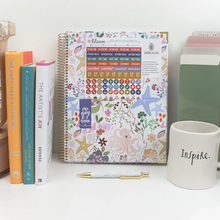 Load image into Gallery viewer, 2026-2027 Large Seaside Whimsy Hard Cover Planner