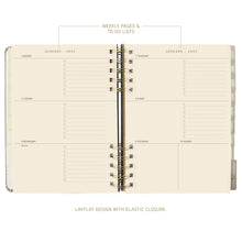 Load image into Gallery viewer, Blush Pink Fabric-Covered Journal with Magnetic Bookmarks