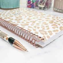 Load image into Gallery viewer, Pre-Order 2026 Tan Leopard Soft Cover Planner