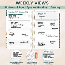 Load image into Gallery viewer, Pre-Order 2026 Beige Bouquet Soft Cover Planner