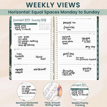 Load image into Gallery viewer, Pre-Order 2026 Green Eucalyptus Soft Cover Planner