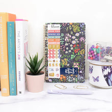 Load image into Gallery viewer, Pre-Order 2026 Navy Garden Party Soft Cover Planner