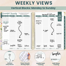 Load image into Gallery viewer, Pre-Order 2026 Beige Bouquet Hard Cover Vision Planner