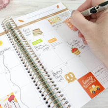 Load image into Gallery viewer, Pre-Order 2026 Small Green Linen Hard Cover Planner