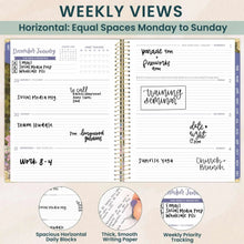 Load image into Gallery viewer, Pre-Order 2026 Wildflower Mountains Large Hard Cover Planner