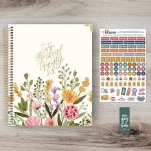 Load image into Gallery viewer, Pre-Order 2026 Beige Bouquet Hard Cover Vision Planner