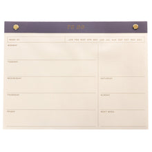 Load image into Gallery viewer, Blue Weekly Desk Pad