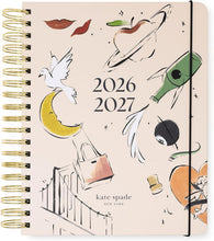 Load image into Gallery viewer, kate spade new york, Lexington Polka Dot, 17 Month- Large Spiral Planner
