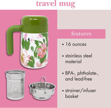 Load image into Gallery viewer, kate spade new york, Hidden Garden, Travel Tea Mug