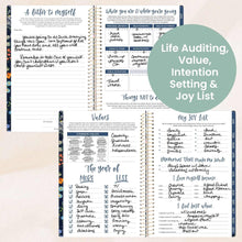 Load image into Gallery viewer, Pre-Order 2026 Navy Garden Party Soft Cover Planner