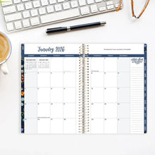 Load image into Gallery viewer, Pre-Order 2026 Navy Garden Party Soft Cover Planner