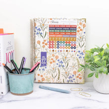 Load image into Gallery viewer, Pre-Order 2026 Whimsical Wildflowers Large Hard Cover Planner