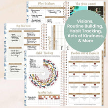 Load image into Gallery viewer, Pre-Order 2026 Blue & White Floral Soft Cover Planner