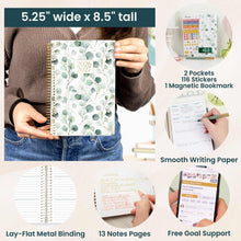 Load image into Gallery viewer, 2026-2027 Boho Greenery Soft Cover Planner