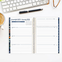 Load image into Gallery viewer, Pre-Order 2026 Navy Garden Party Soft Cover Planner
