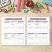 Load image into Gallery viewer, 2026-2027 Teacher Planner, With 3 Interchangeable Covers: Cool Tones