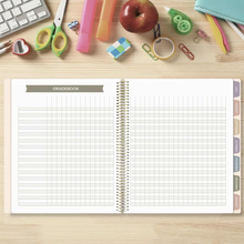 Load image into Gallery viewer, 2026-2027 Teacher Planner, With 3 Interchangeable Covers: Cool Tones