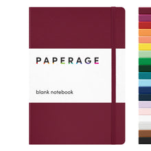 Load image into Gallery viewer, Paperage Burgundy Blank Journal Notebook, Hardcover